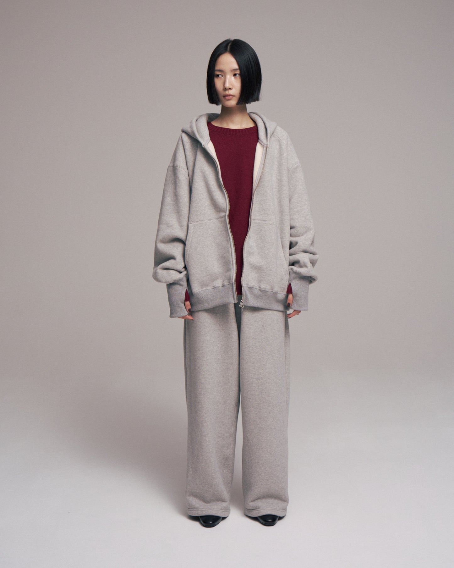 Wide sweat pant / Oatmeal