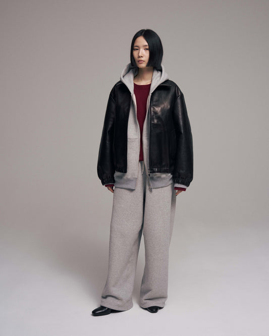 Leather track jacket - Horse hide