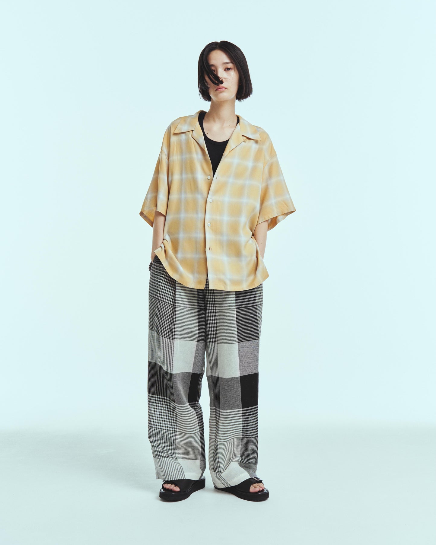 Mesh pants - Check / Black
