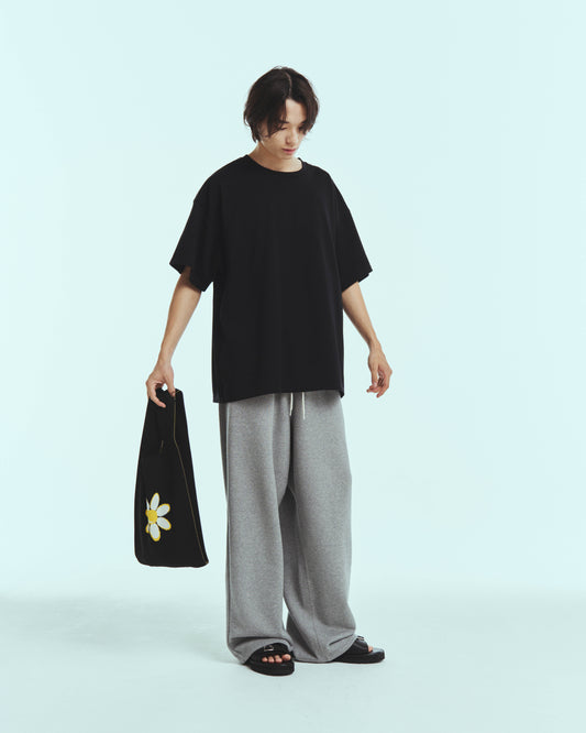 Wide sweat pant / Gray