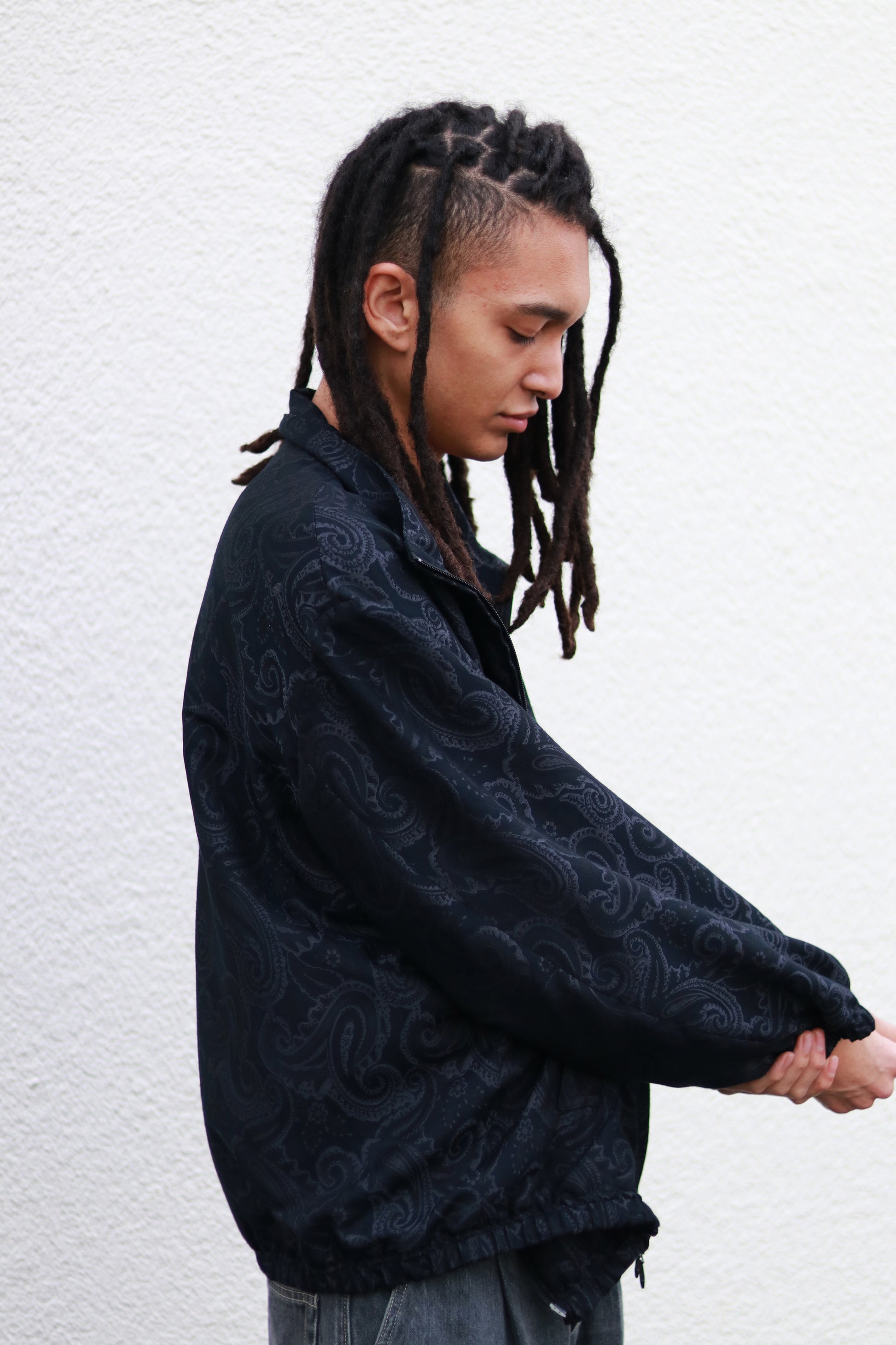 Track jacket - Paisley jacquard / Black - SuperNova. online store