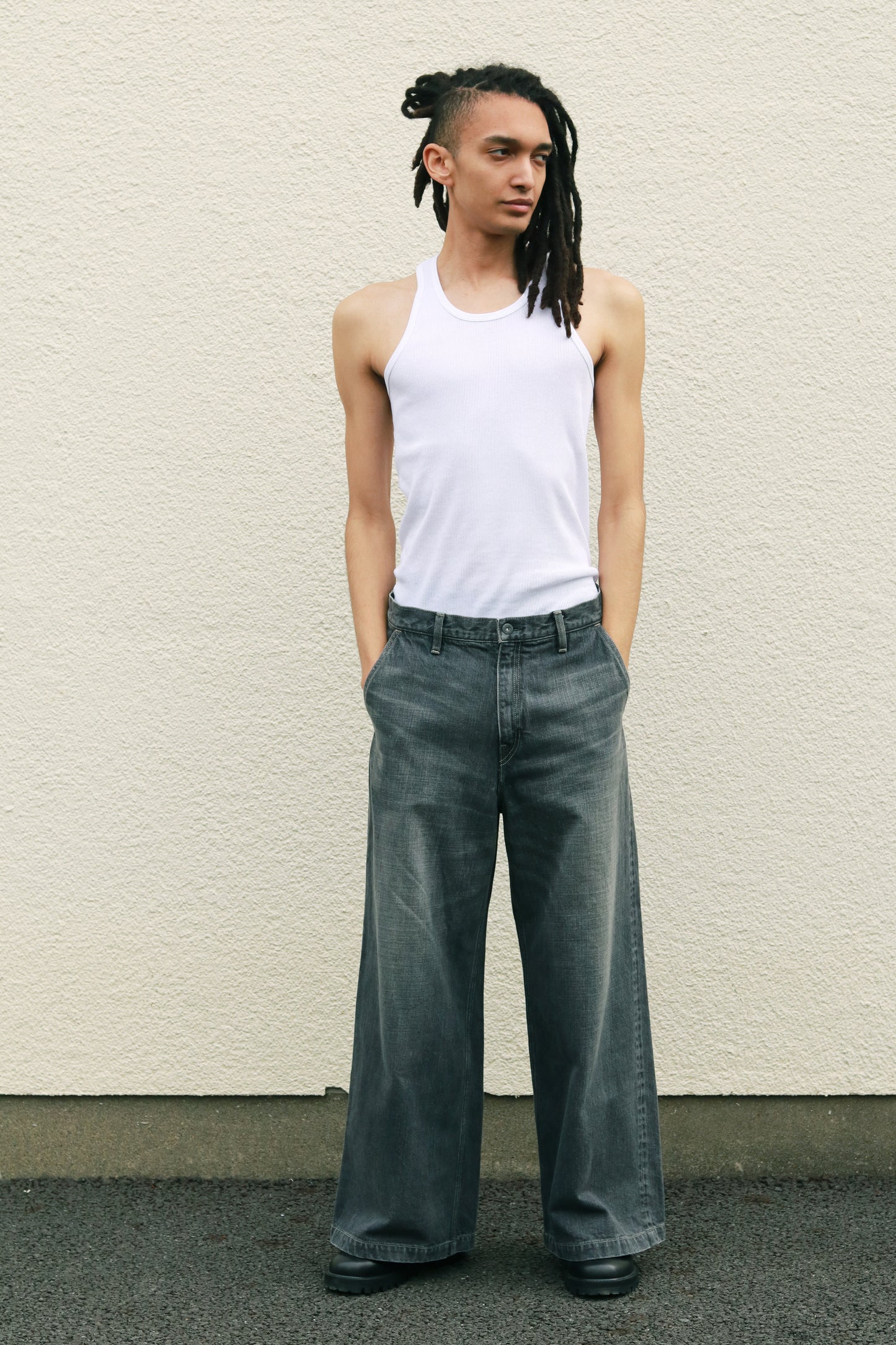 Baggy jeans - Old vintage wash / Mid black
