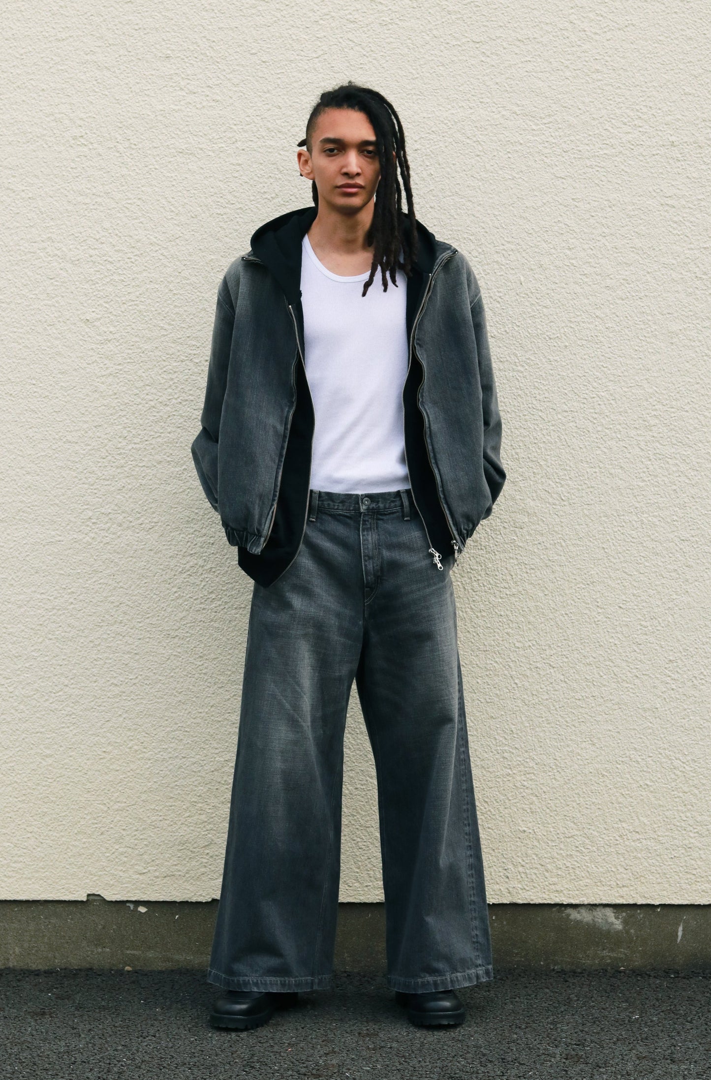 Baggy jeans - Old vintage wash / Mid black