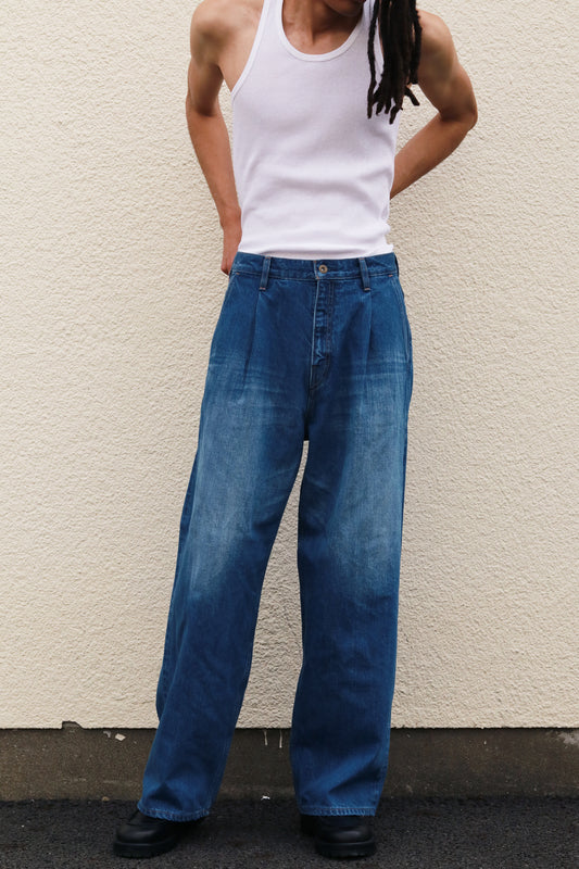 Wide selvedge jeans - Old vintage wash / Mid indigo - SuperNova. online store