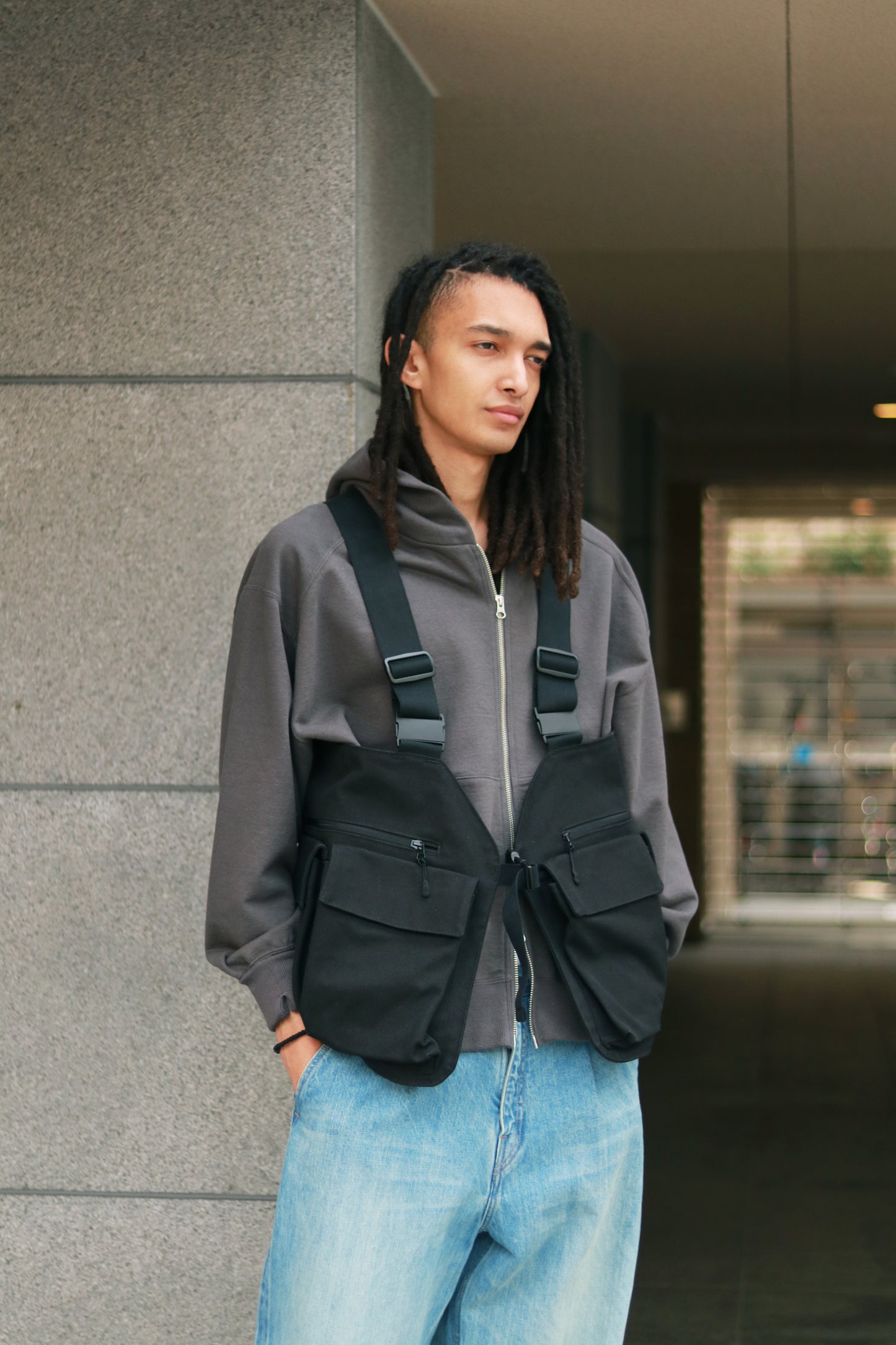 Bag vest / Black
