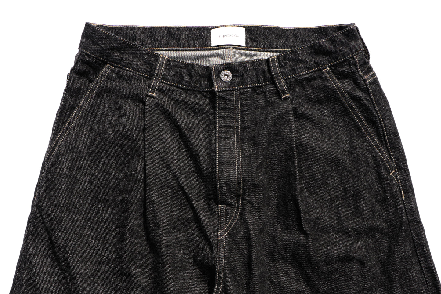 Wide selvedge jeans - One wash / Black
