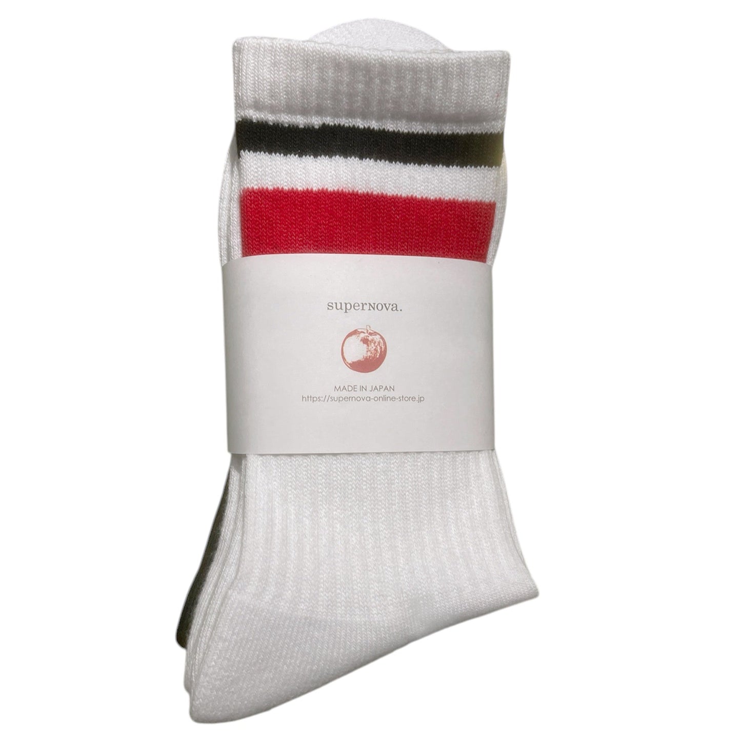 2 Pack line socks / Black & White