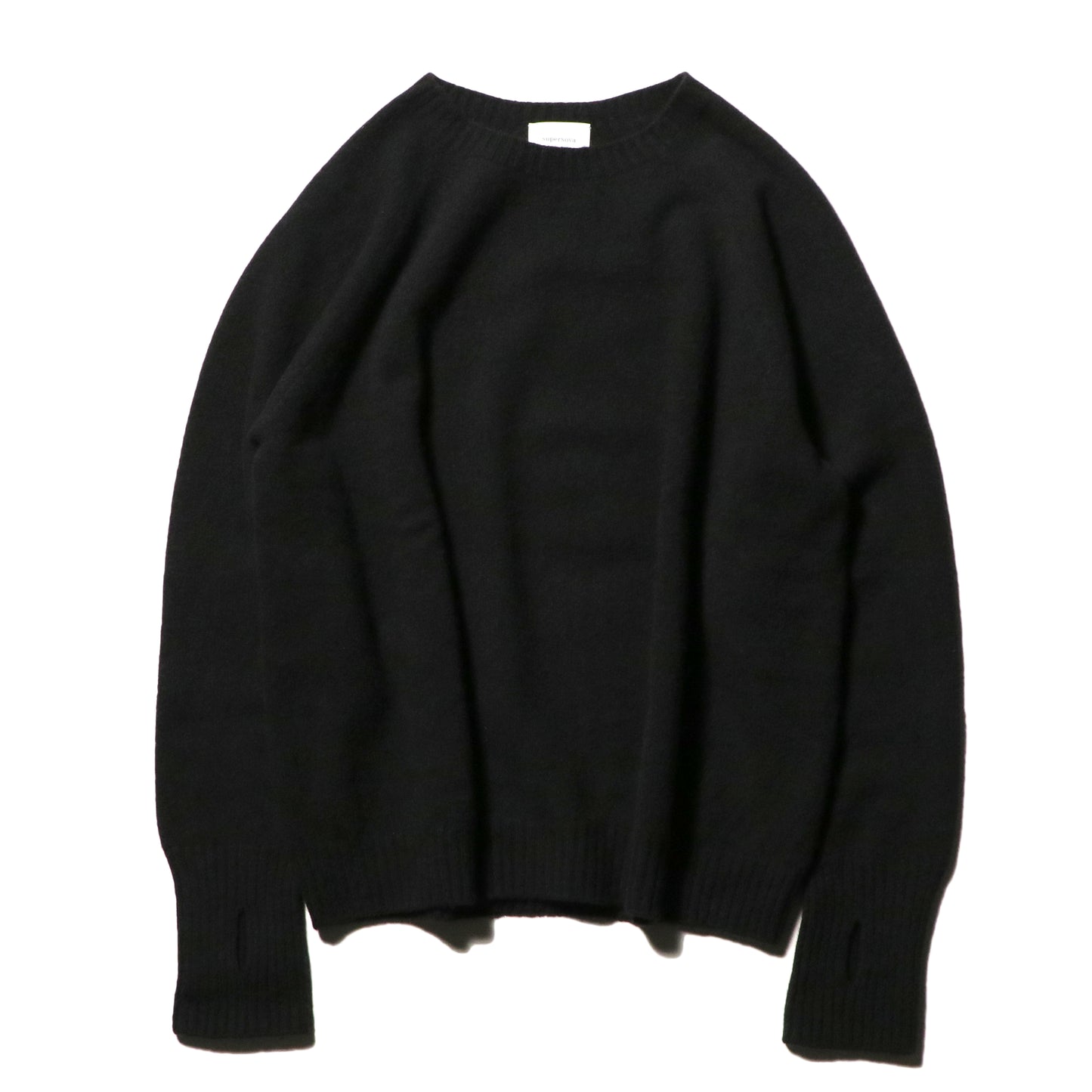 Seamless knit sweater - 100% cashmere / Black