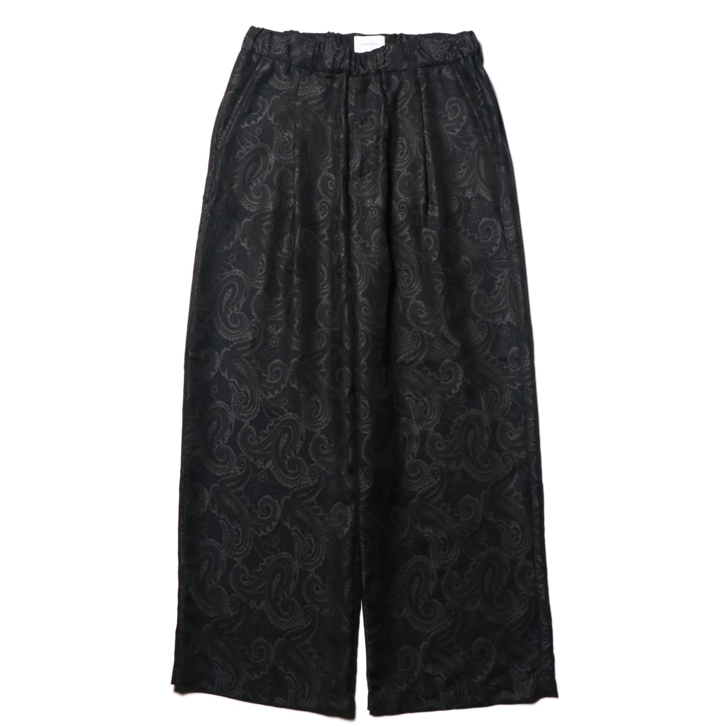 Relax easy pants - Paisley jacquard / Black x Navy