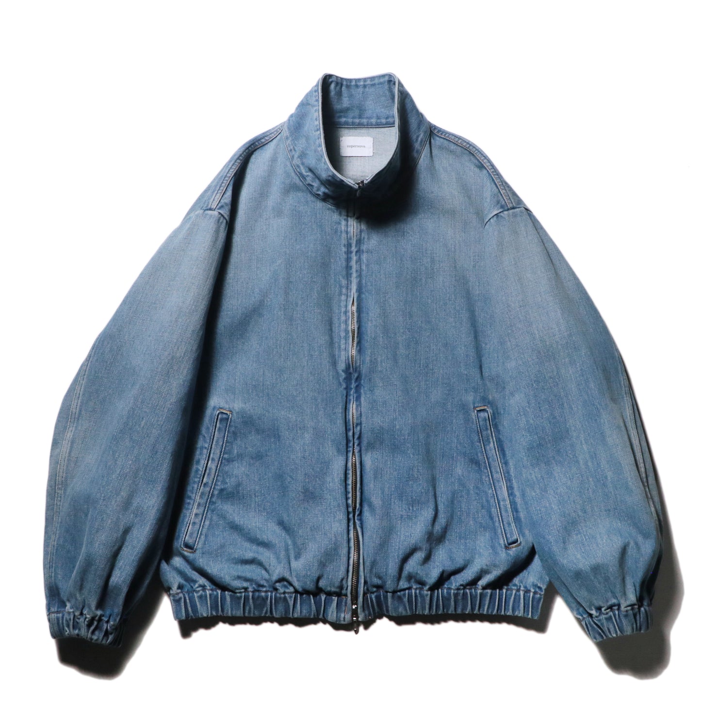 Denim track jacket - Old vintage wash / Light indigo