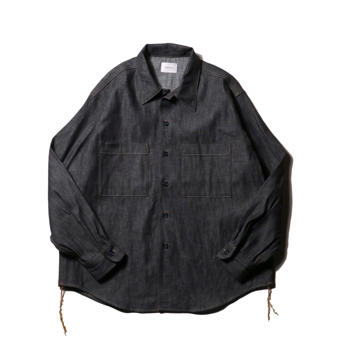 Denim big shirt - Rigid denim / Indigo