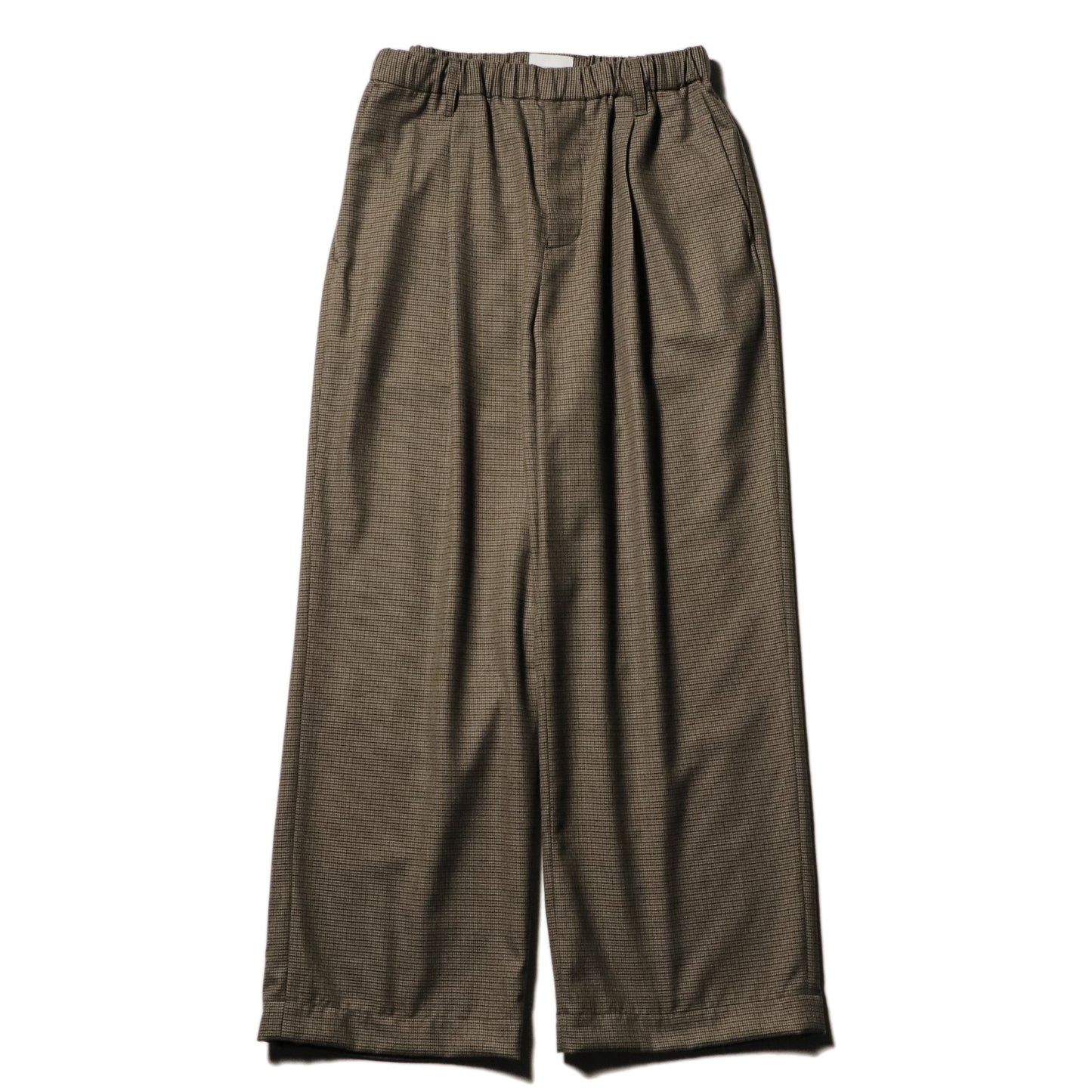 Wide easy pants - Gun club check / Brown