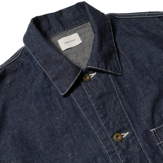 Coverall jacket - 9.5oz denim / One wash