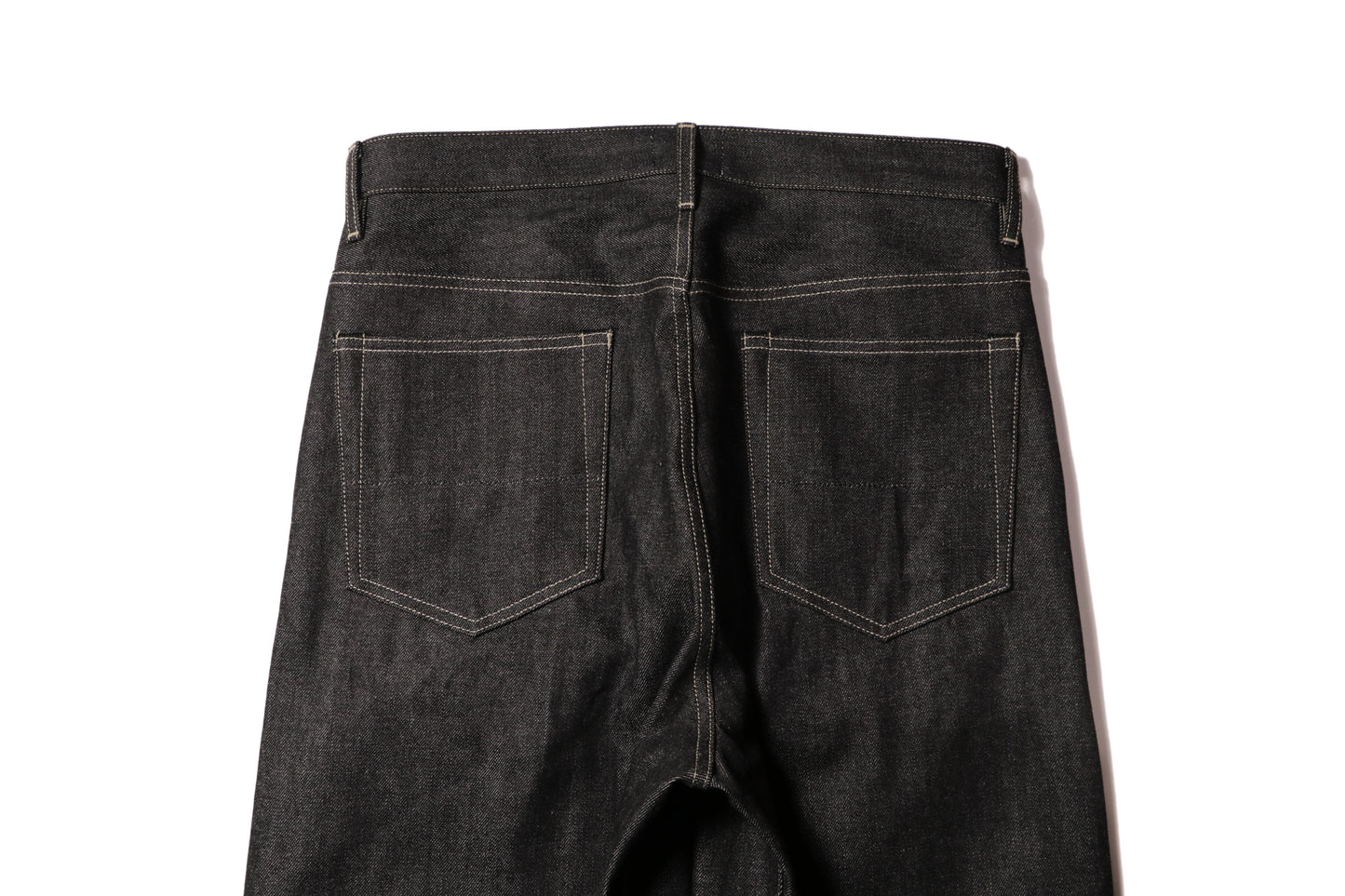 Wide selvedge jeans - Rigid denim / Black