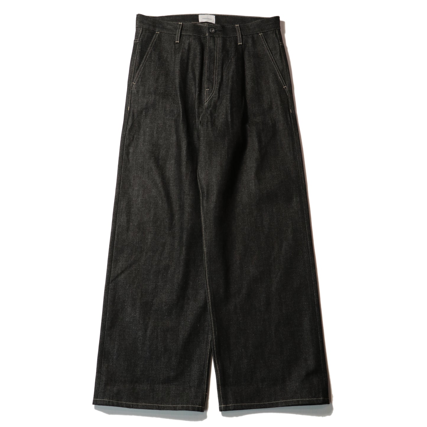 Wide selvedge jeans - Rigid denim / Black