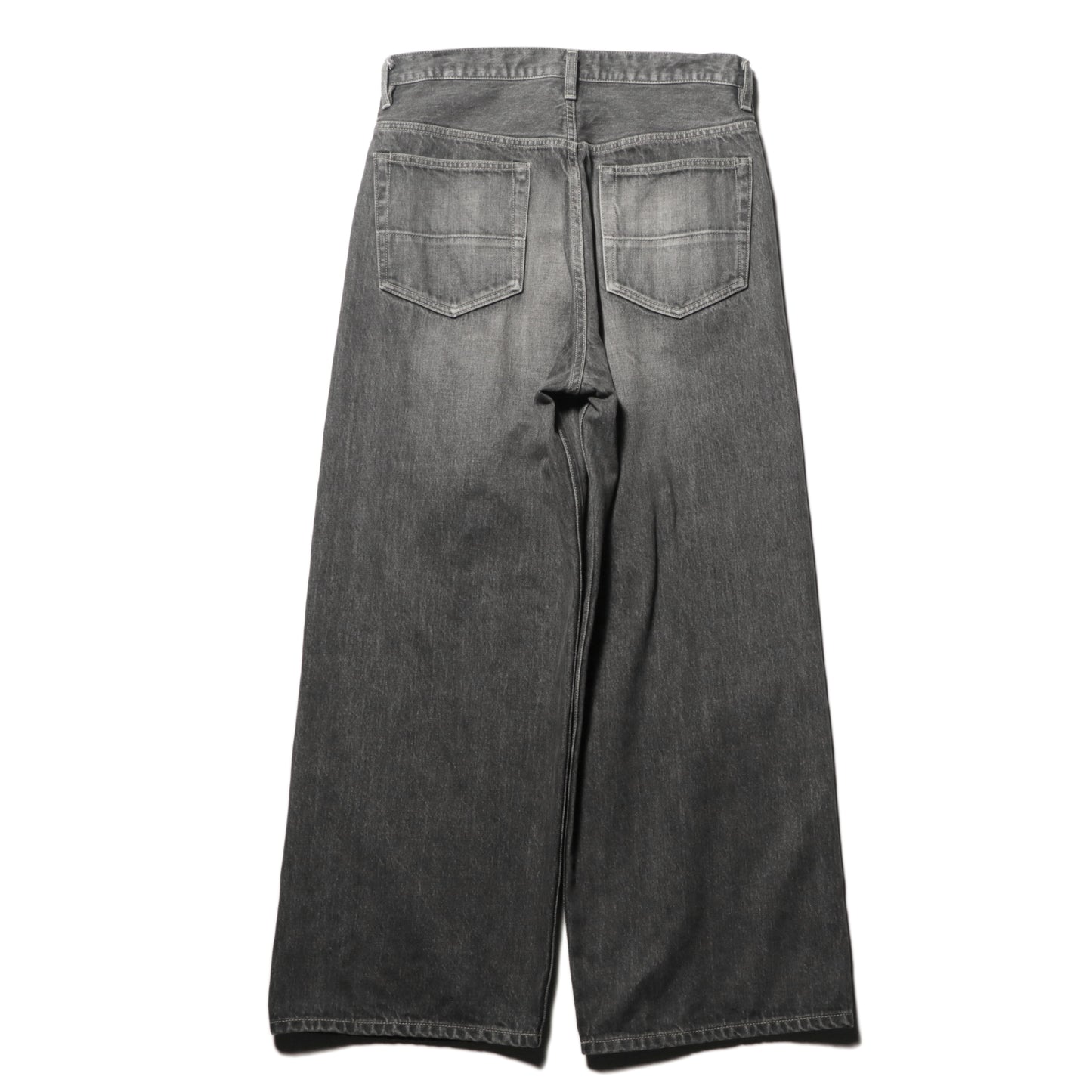 Wide selvedge jeans - Old vintage wash / Mid black