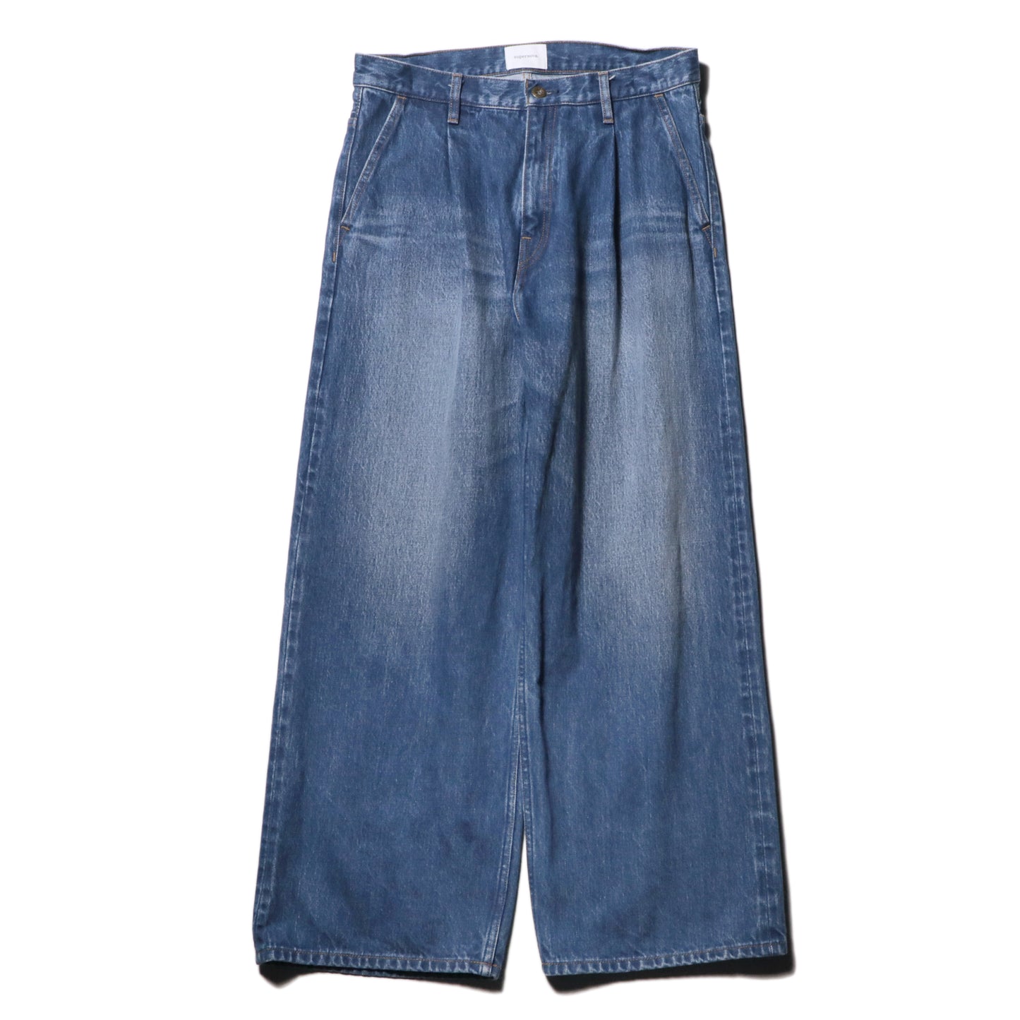 Wide selvedge jeans - Old vintage wash / Mid indigo