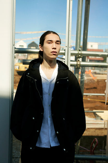 Mountain parka - Finx cotton grosgrain / Black