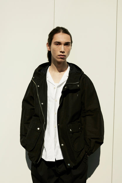 Mountain parka - Finx cotton grosgrain / Black