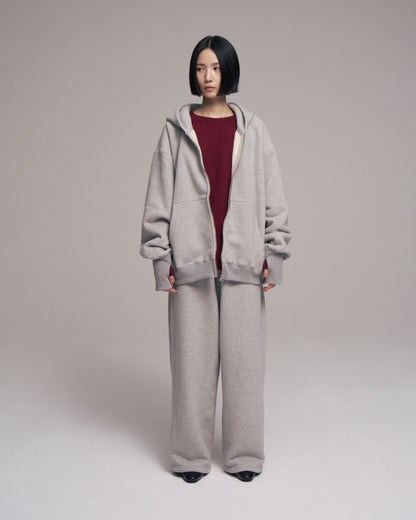 Wide sweat pant / Oatmeal