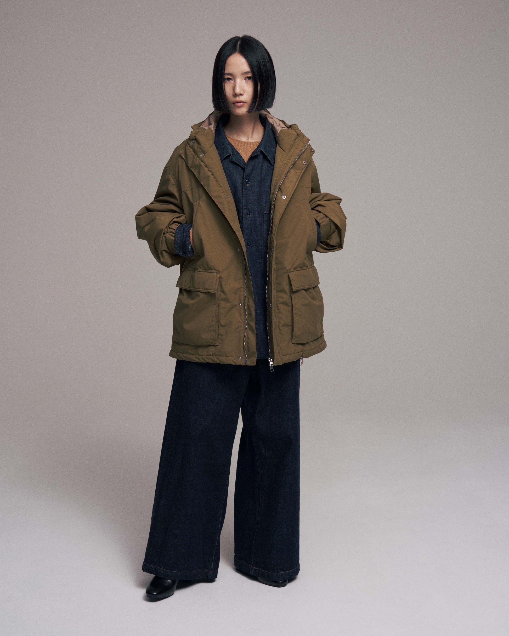 Quilted lining mountain parka - 3 layer/Moss green - SuperNova. online store