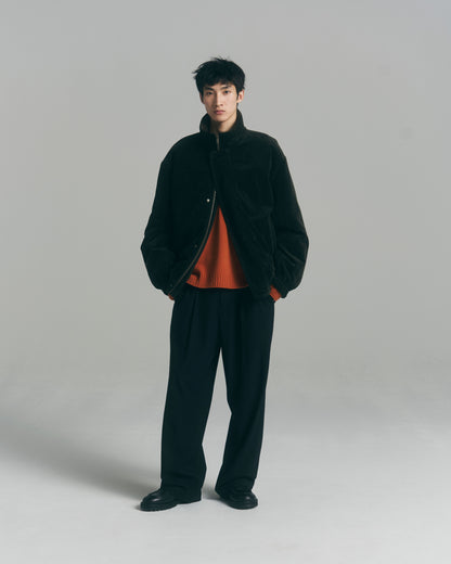 Wide Utility Trousers / Black