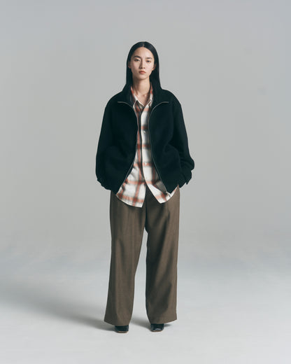 Wide Gun Club Check Utility Trousers / Brown