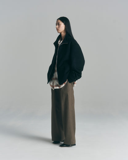 Wide Gun Club Check Utility Trousers / Brown