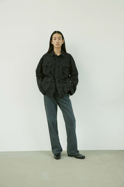 Boot cut jeans - Bleached wash / Black