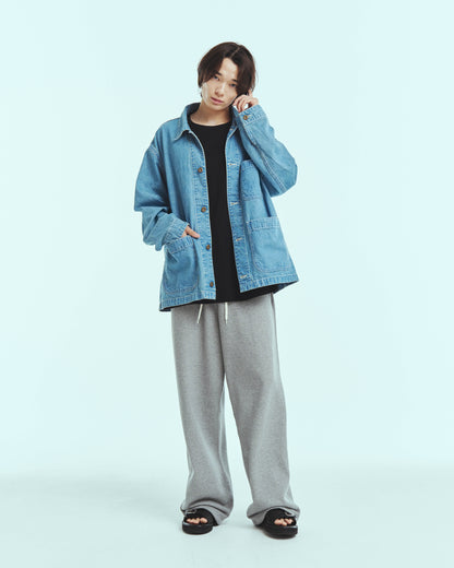 Coverall jacket - 9.5oz denim / Light indigo