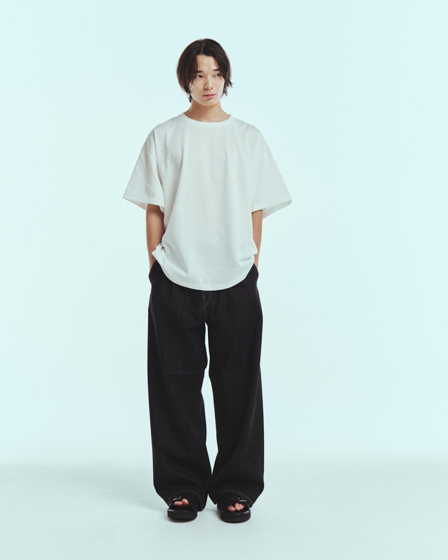 Wide selvedge jeans - One wash / Black