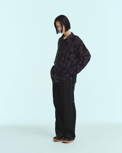 W-strap painter pants - 11oz denim OW / Black