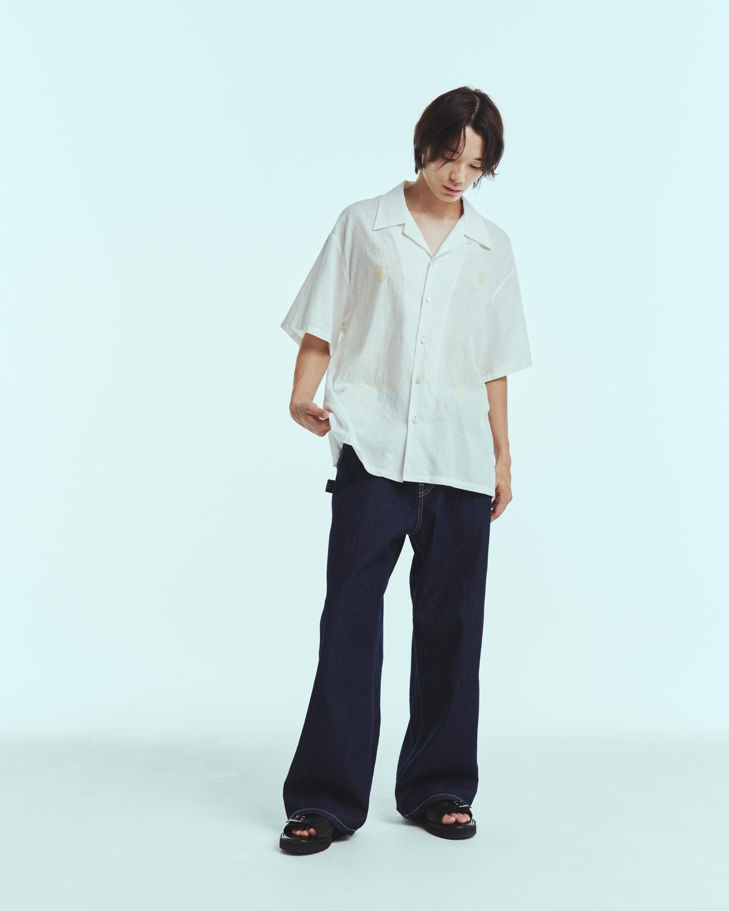 W-strap painter pants - 11oz denim OW / Indigo