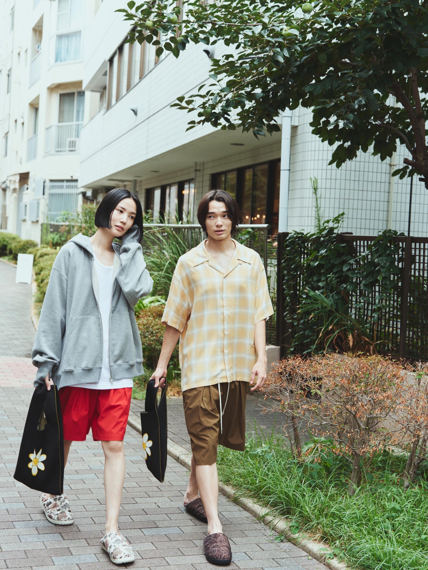 Beach shorts & Bag / Olive