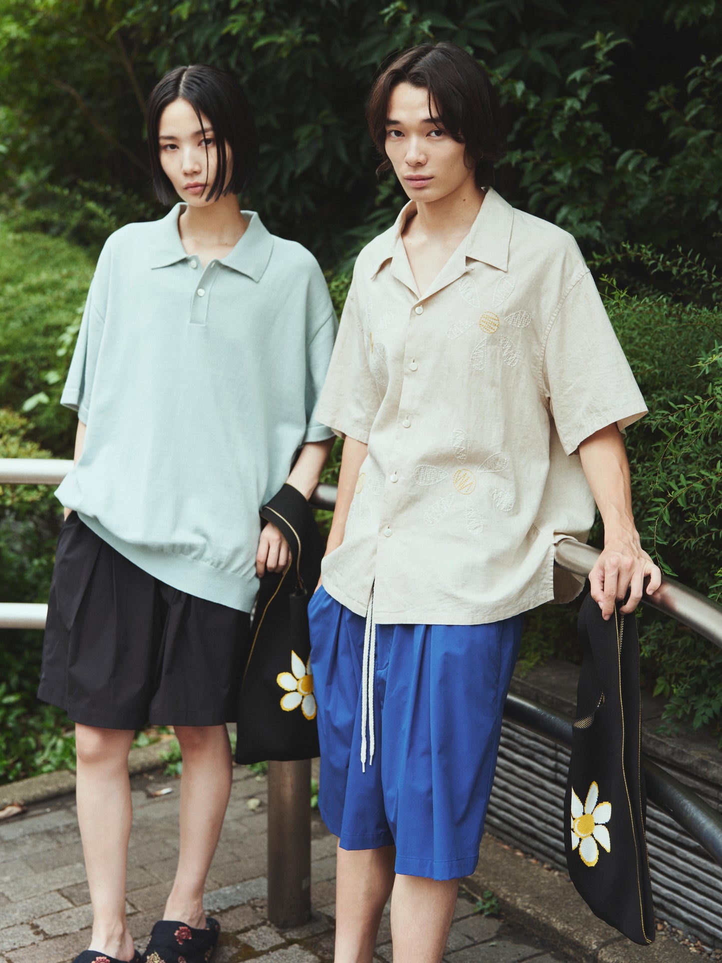 Beach shorts & Bag / Blue