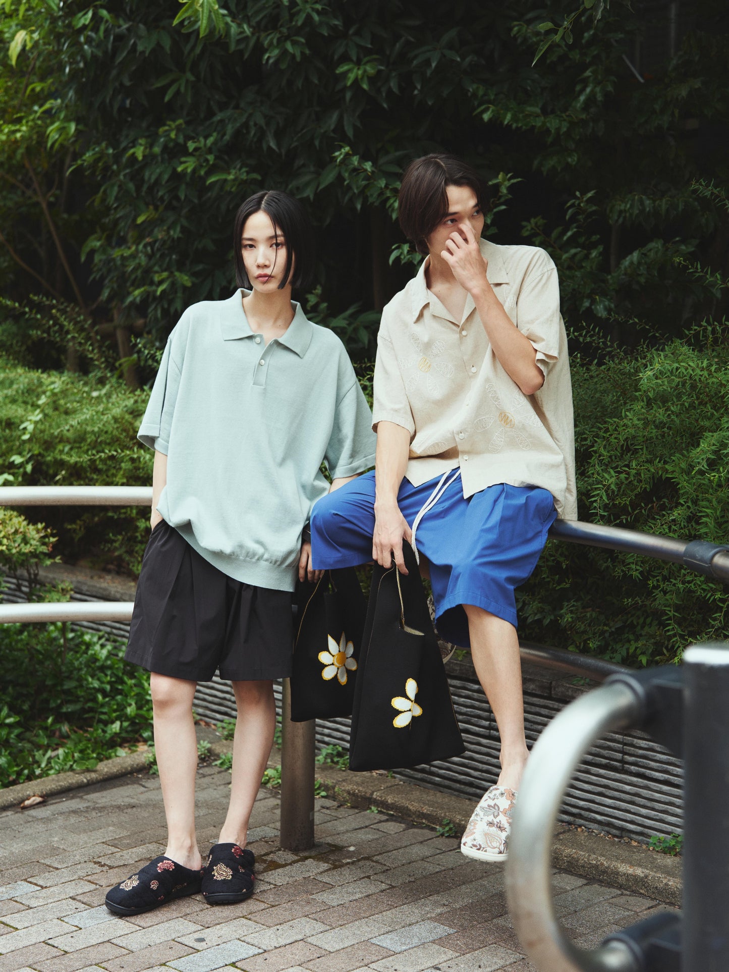 Beach shorts & Bag / Black