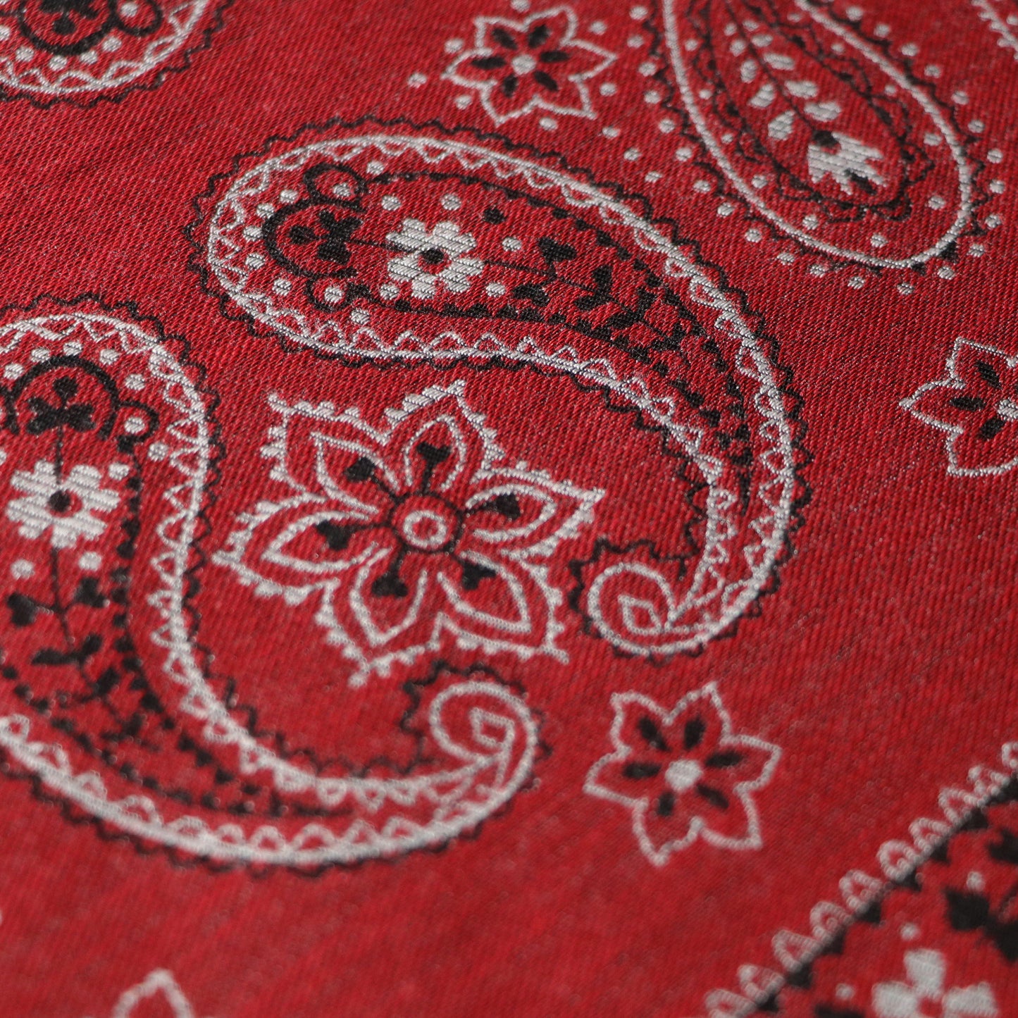 Padded stole - Bandana jacquard / Red