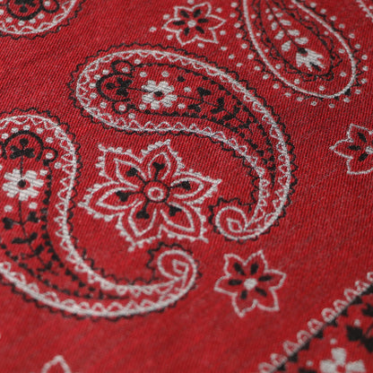 Padded stole - Bandana jacquard / Red