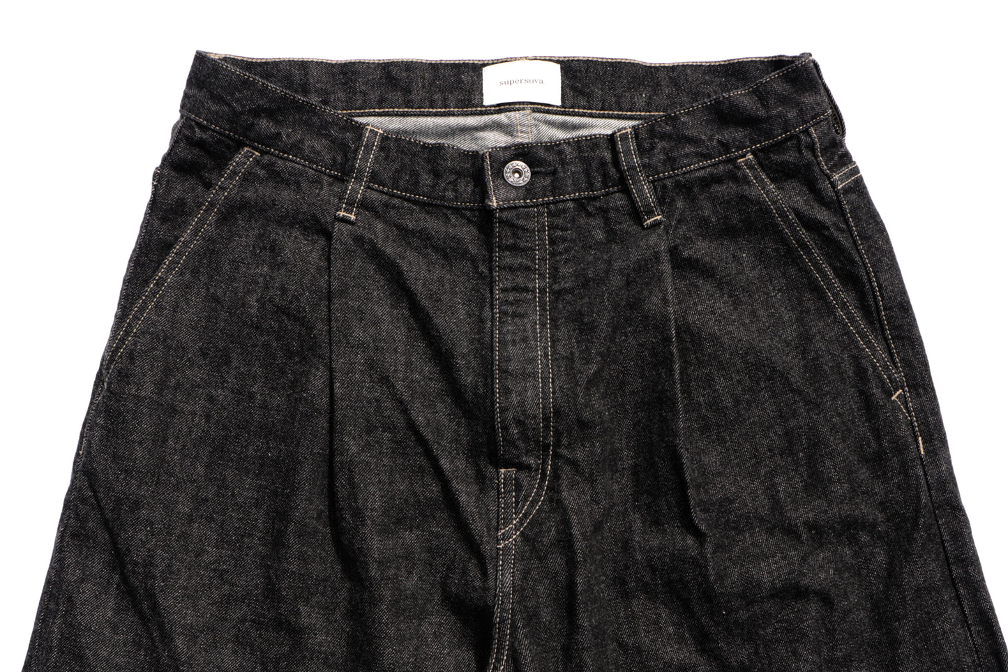 Wide selvedge jeans - One wash / Black