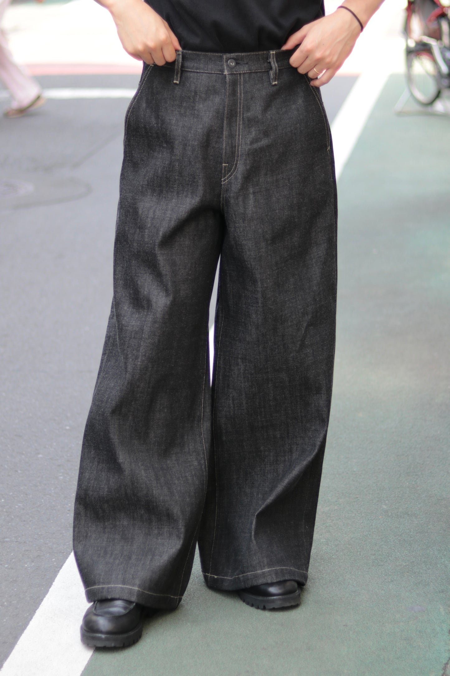 Baggy jeans -  Rigid denim / Black