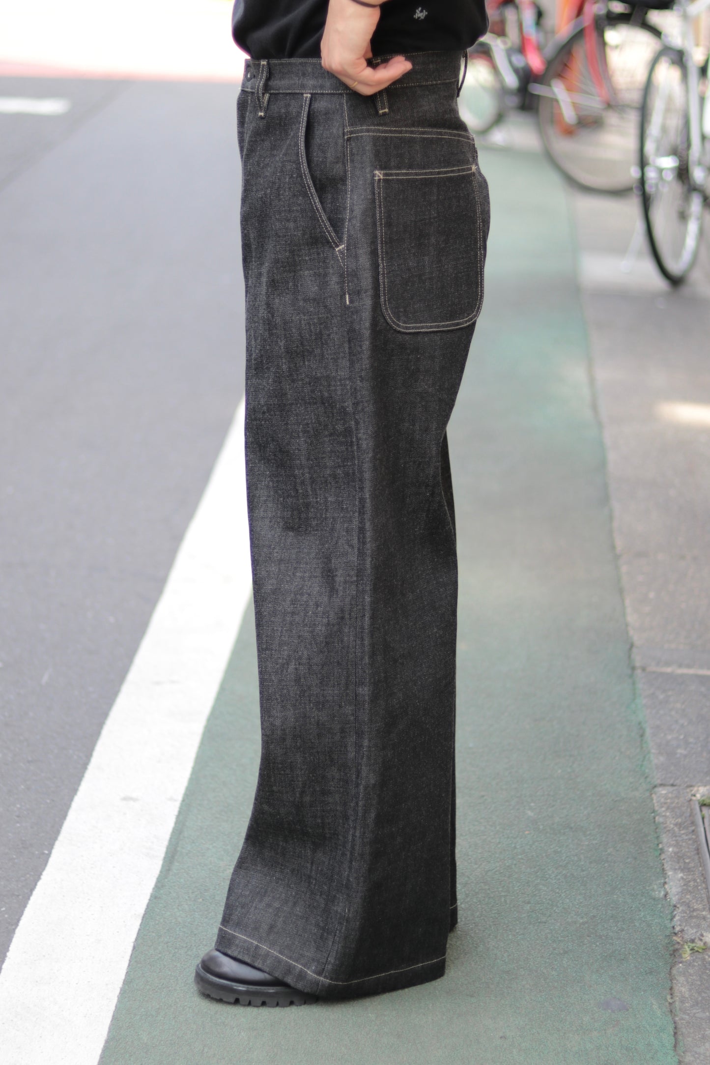 Baggy jeans -  Rigid denim / Black