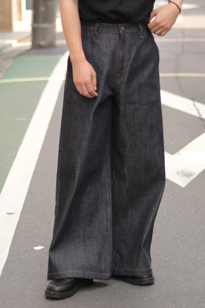 Baggy jeans -  Rigid denim / Indigo