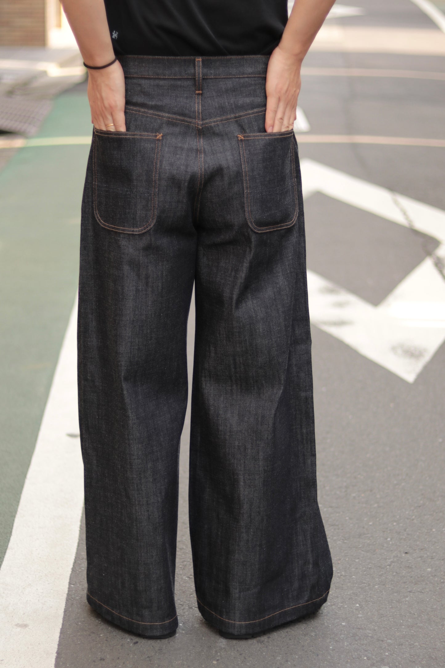 Baggy jeans -  Rigid denim / Indigo