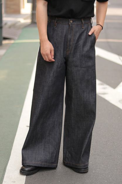 Baggy jeans -  Rigid denim / Indigo