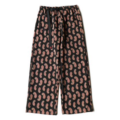 Jersey track pants - Paisley Jacquard / Black