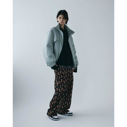 Jersey track pants - Paisley Jacquard / Black