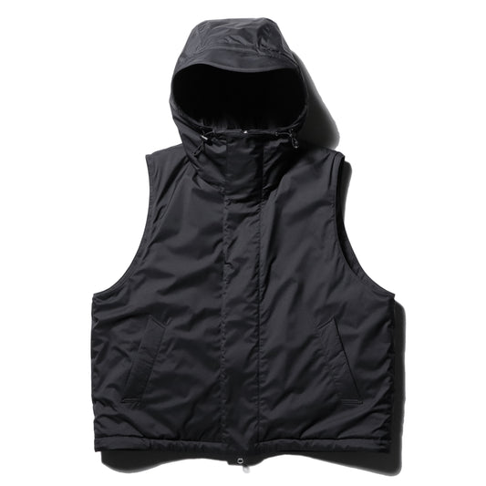 Padded hood vest - Nylon / Black