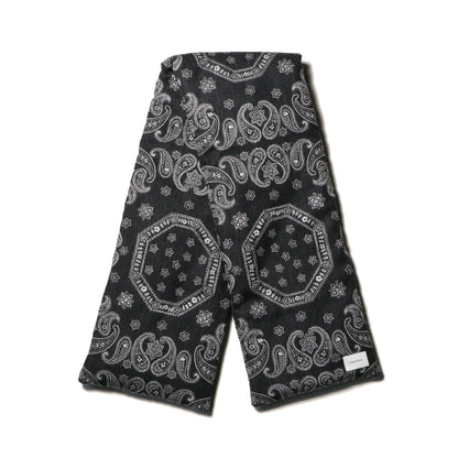 Padded stole - Bandana jacquard / Black