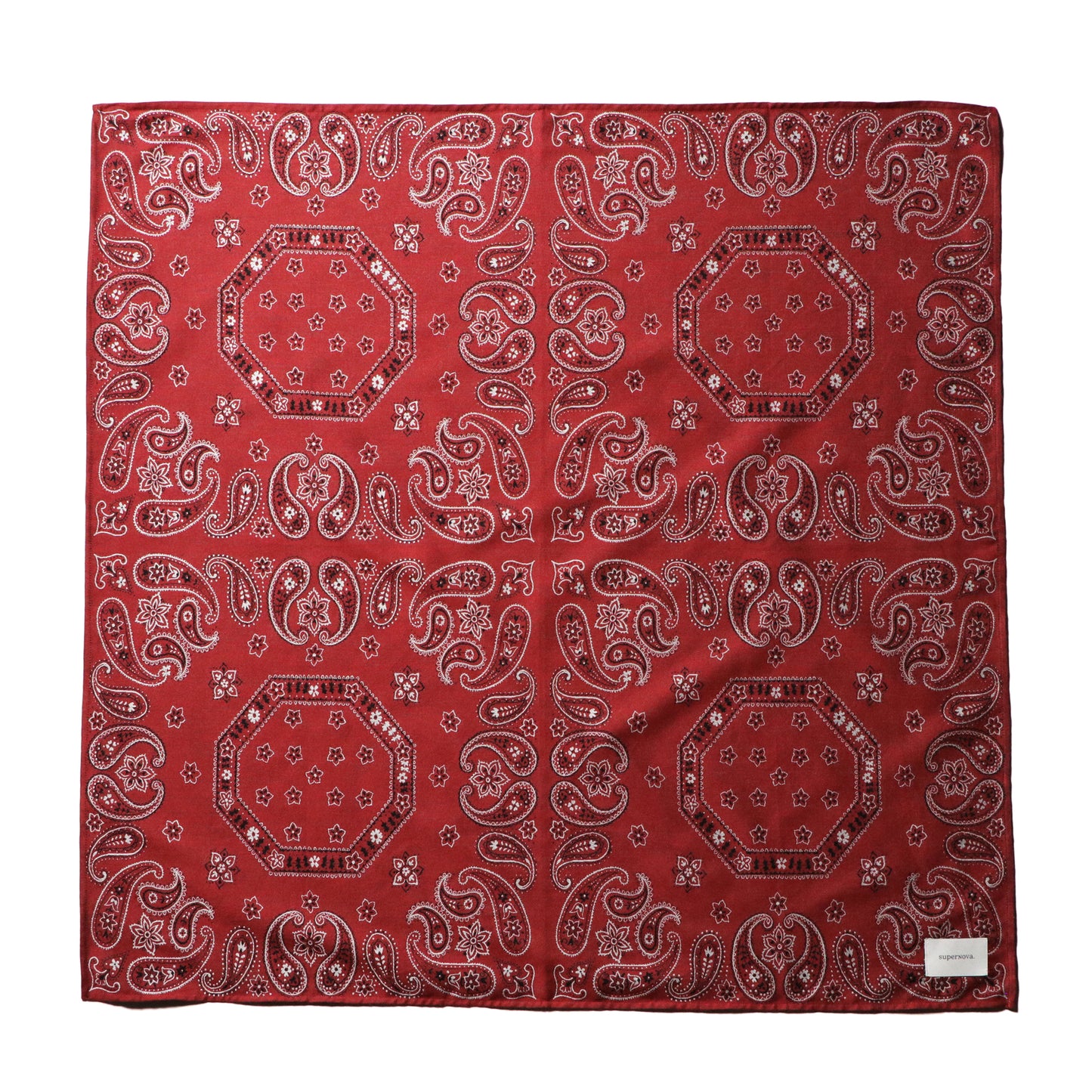 Big scarf - Bandana jacquard / Red