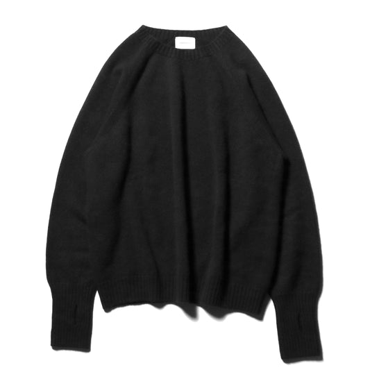 Seamless knit sweater - Wool & cashmere & silk / Black